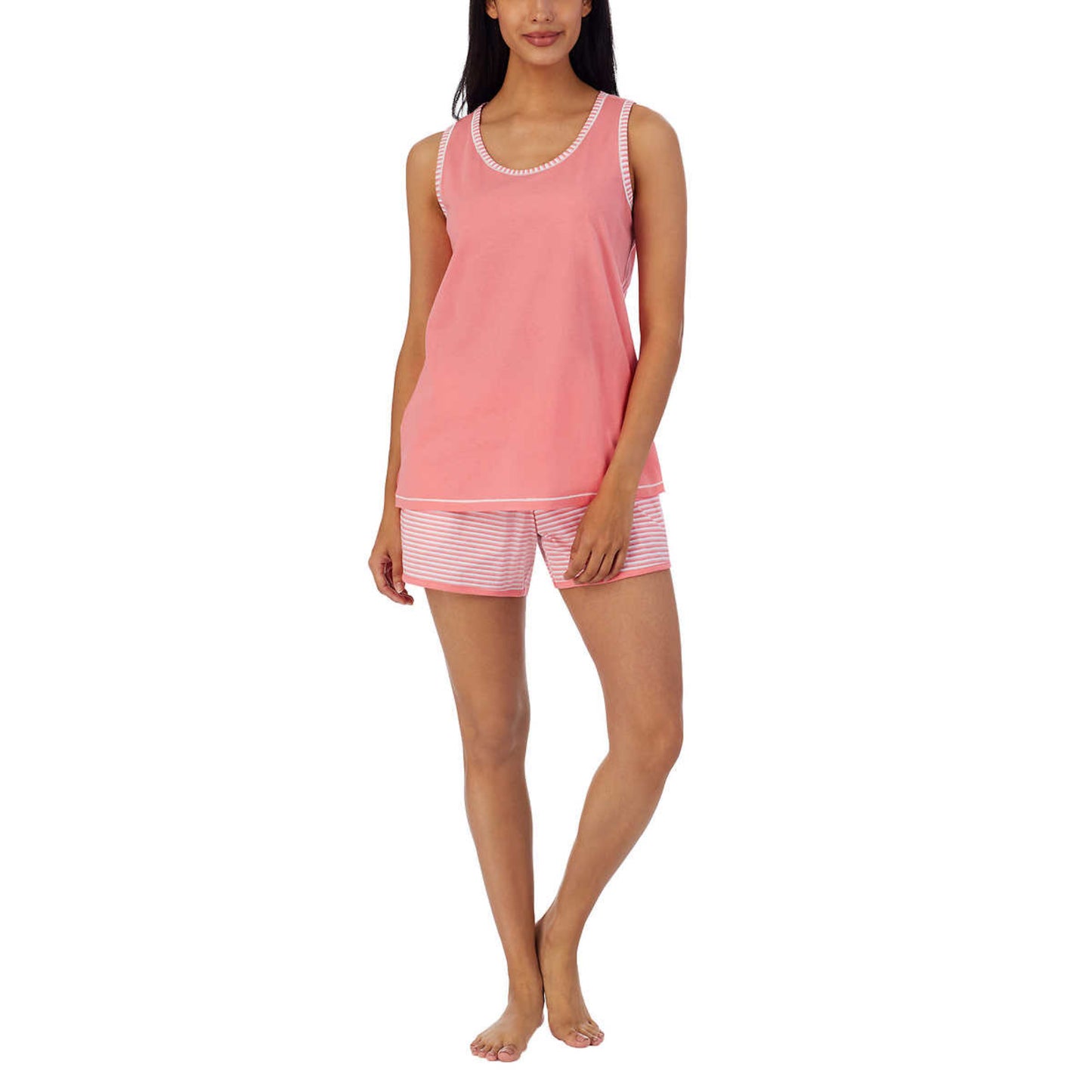 Carole Hochman 4-piece Soft Cotton Floral Print Pajama Lounge Set