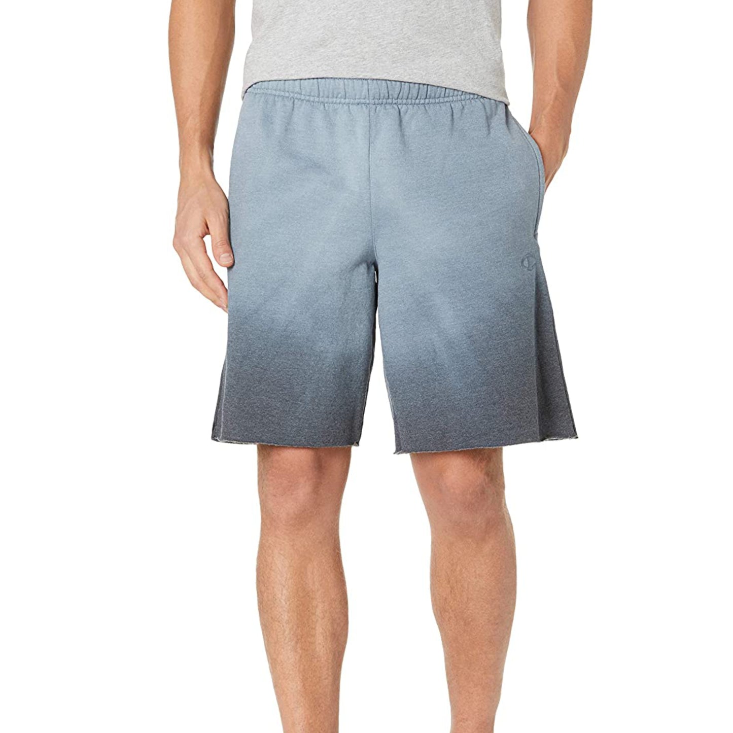 Champion Men's Moisture Wicking Ombre Powerblend Graphic Cotton Active Shorts