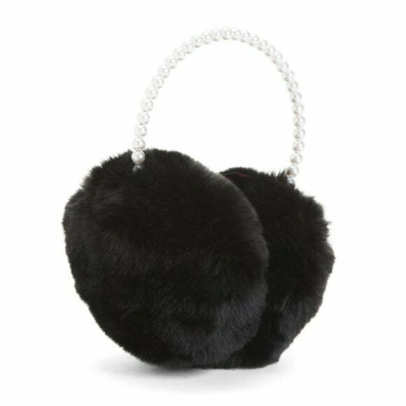 Christian Siriano Women's Pearl Band Faux Fur Earmuffs