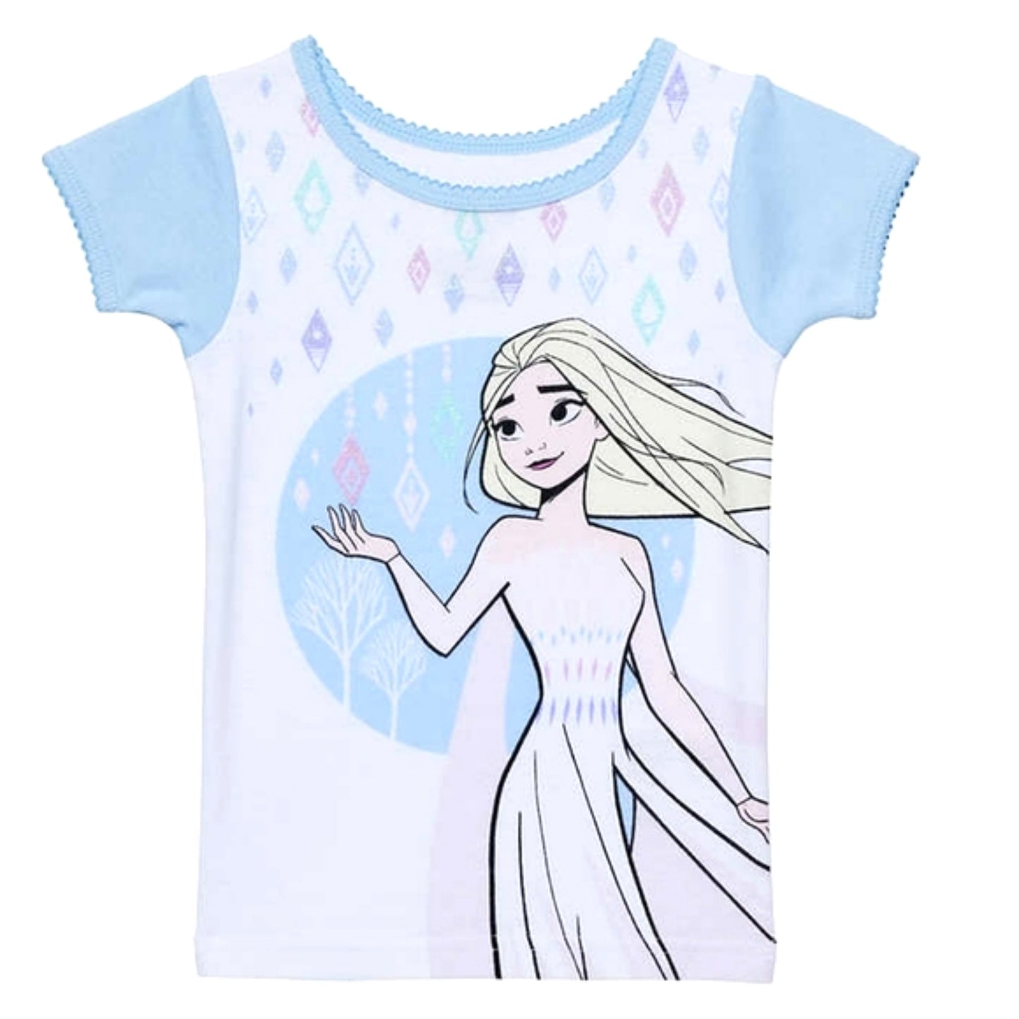 DISNEY Toddler Girls Frozen II Anna & Elsa 4-Piece Cotton Pajama Set