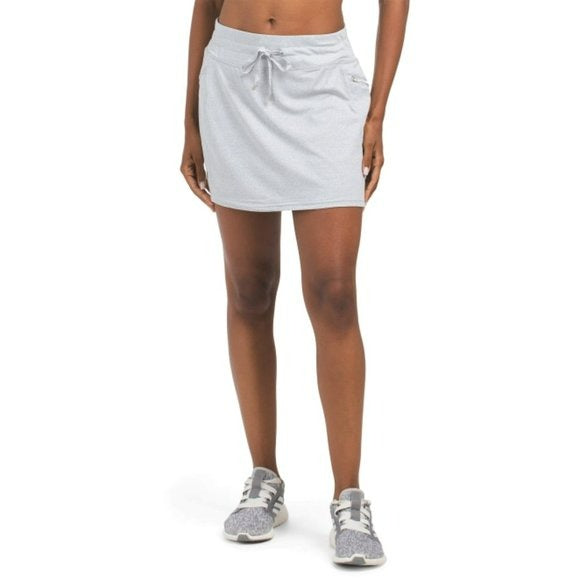 Kyodan Women's Elastic Waistband Built-in Shorts Zippered Pocket Skort