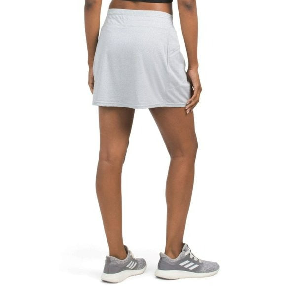 Kyodan Women's Elastic Waistband Built-in Shorts Zippered Pocket Skort