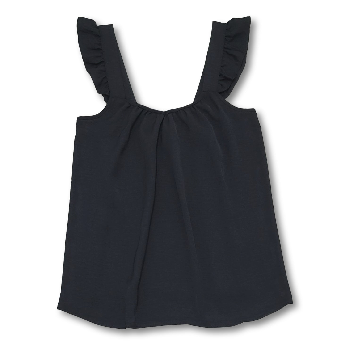 RAE Women's Hayley Ruffle Shoulder Strap Cami Top