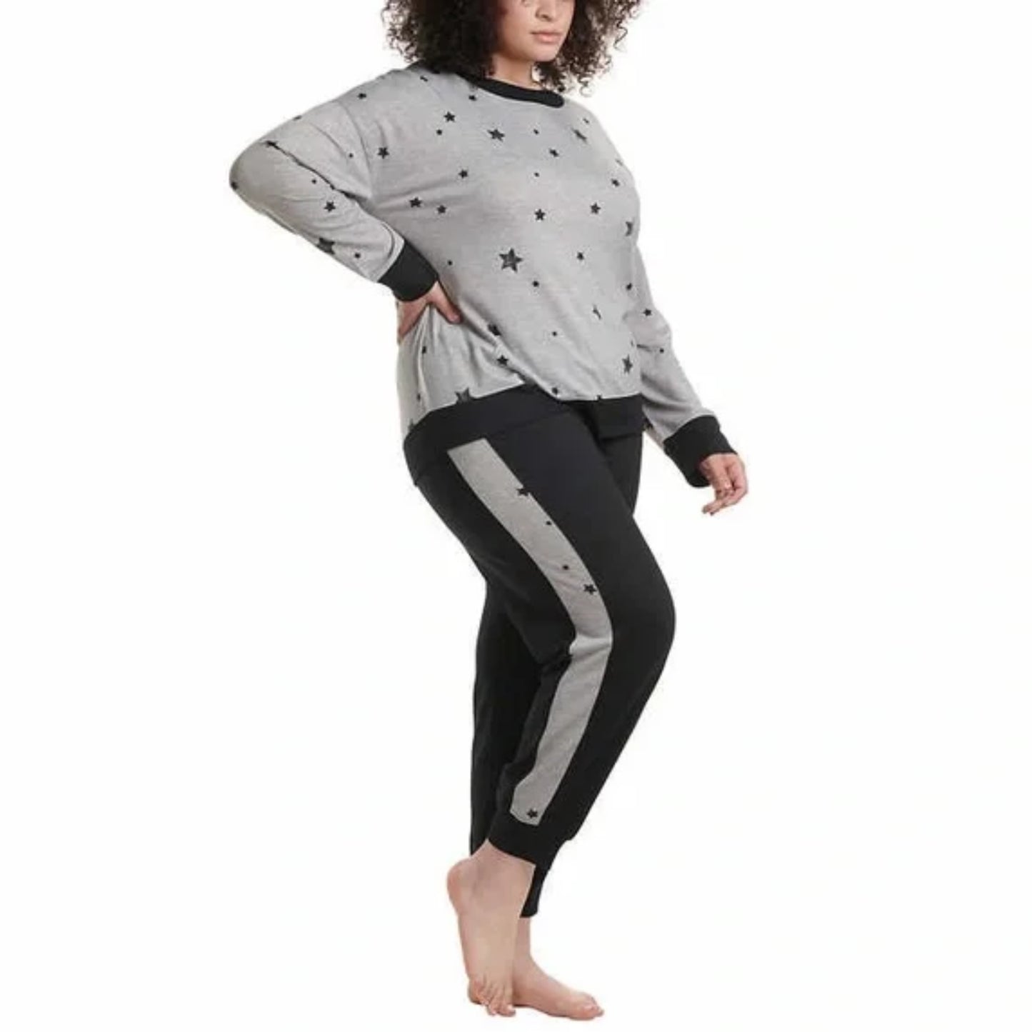 Splendid Women's Pus 2-Piece Ultra Soft PJ Stars Print Lounge Pajama Set