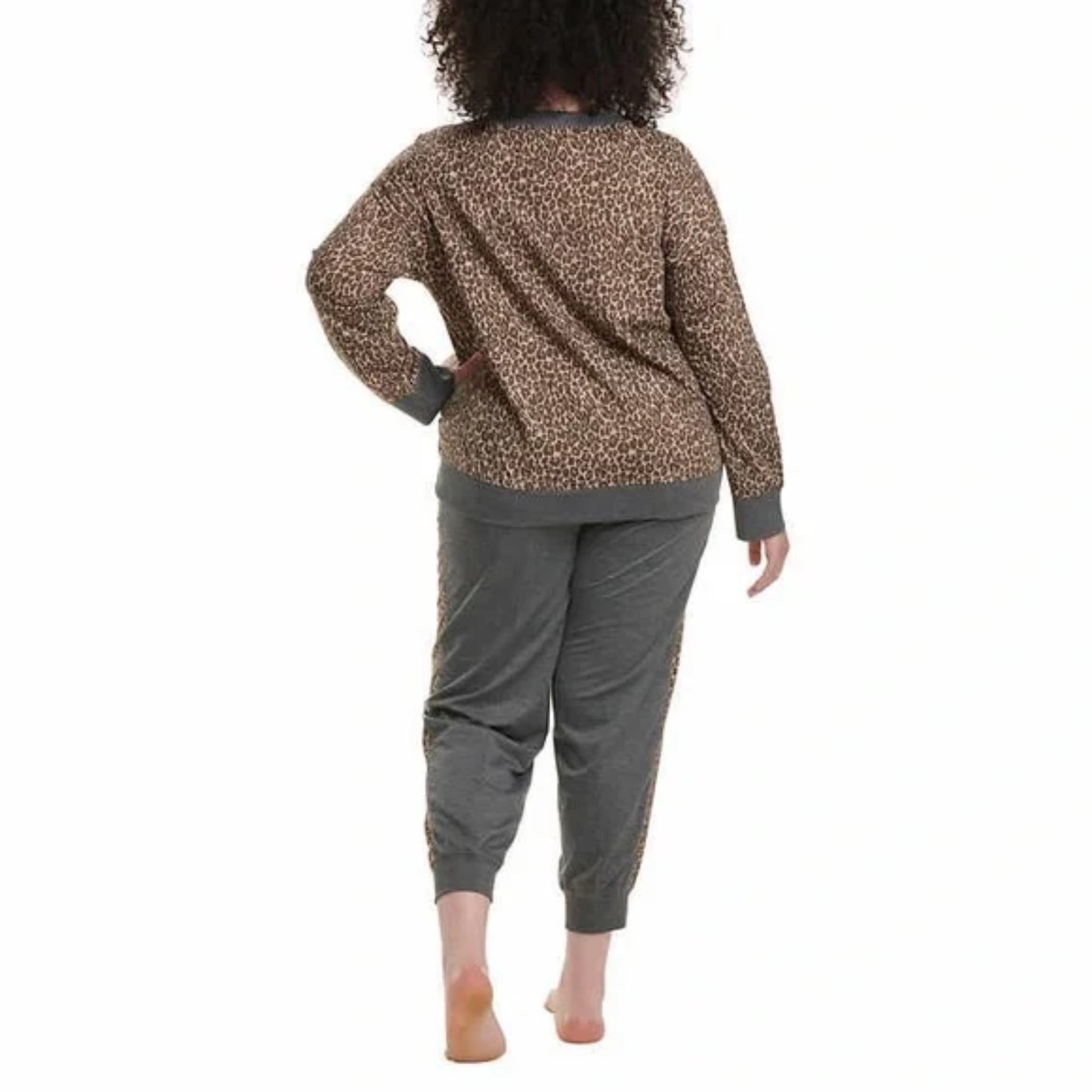 Splendid Women's 2-Piece Ultra Soft PJ Leopard Print Lounge Pajama Set