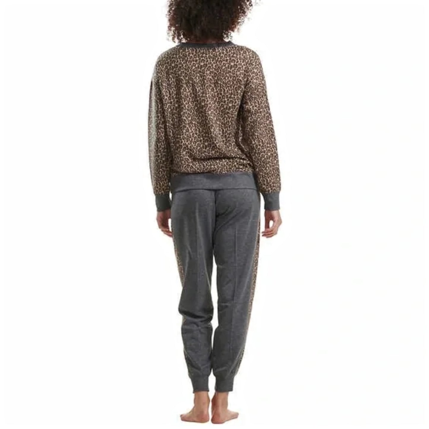 Splendid Women's 2-Piece Ultra Soft PJ Leopard Print Lounge Pajama Set