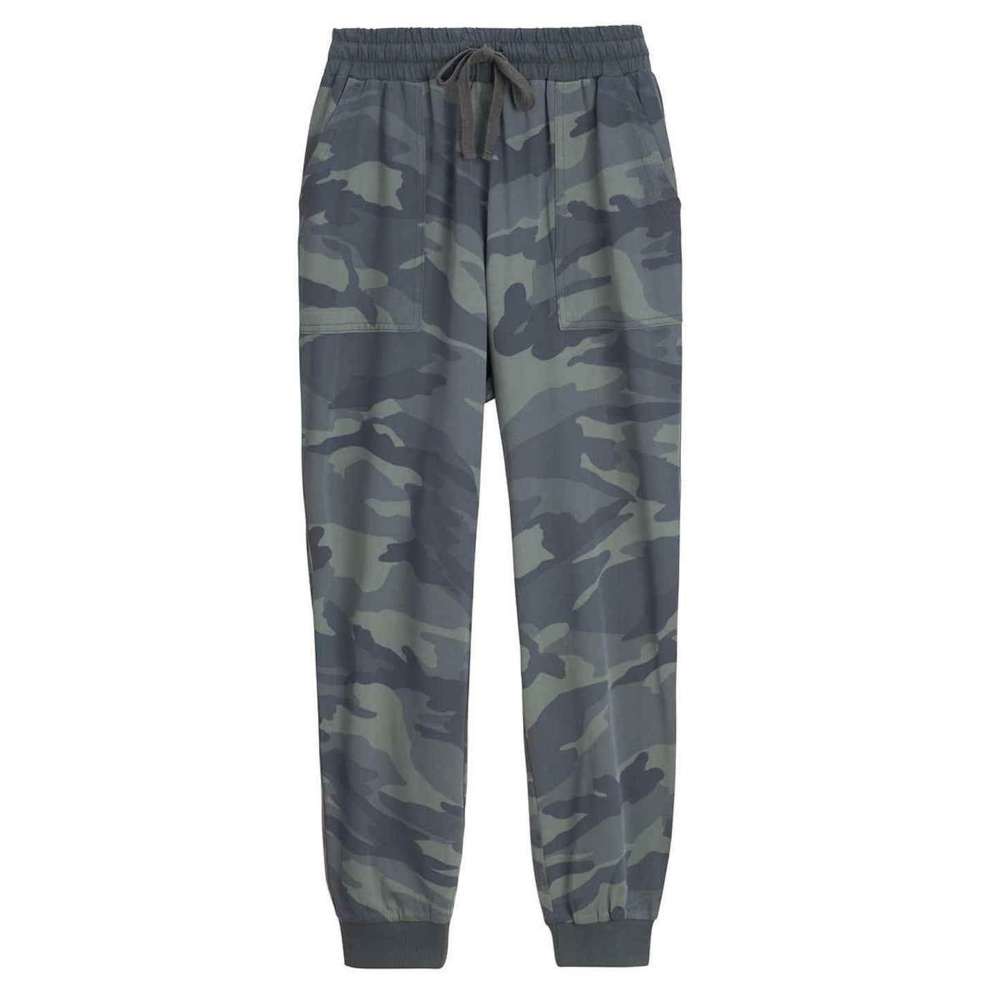 Splendid Women's Ankle Cuff Relaxed Fit Active Pants Camo Print Woven Casual Joggers