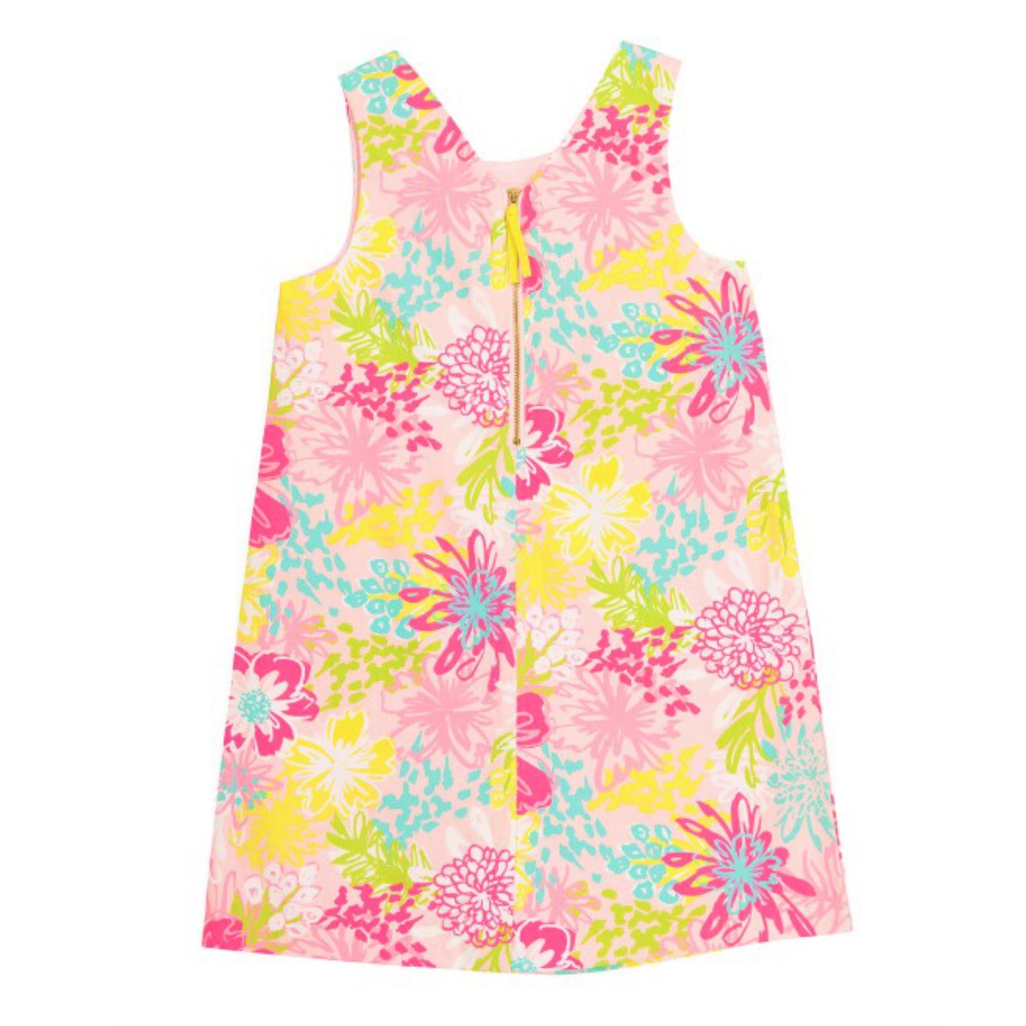 Tommy Bahama Girls Printed Cotton Shift Dress With Hair Clip