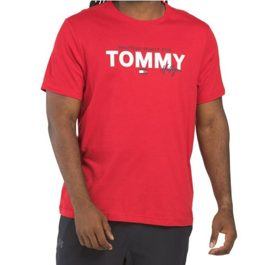 Tommy Hilfiger Men's Soft Cotton Short Sleeve Graphic Print Logo T-Shirt