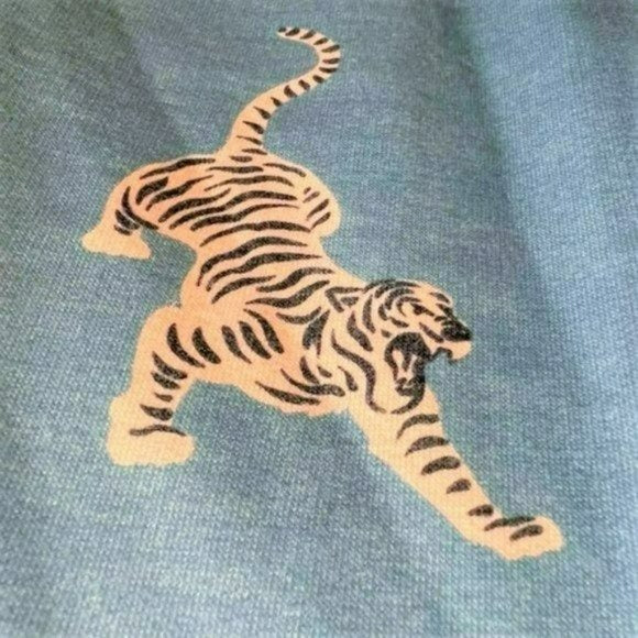 ONZIE Soft French Terry Crop Pale Cacti Tiger Hoodie and Joggers Collection