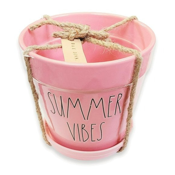Rae Dunn “Summer Vibes” 7in Ceramic Planter