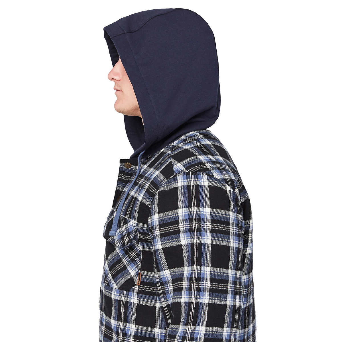 Legendary Outfitters Men’s Plaid Insulated Casual Hooded Shirt Jacket