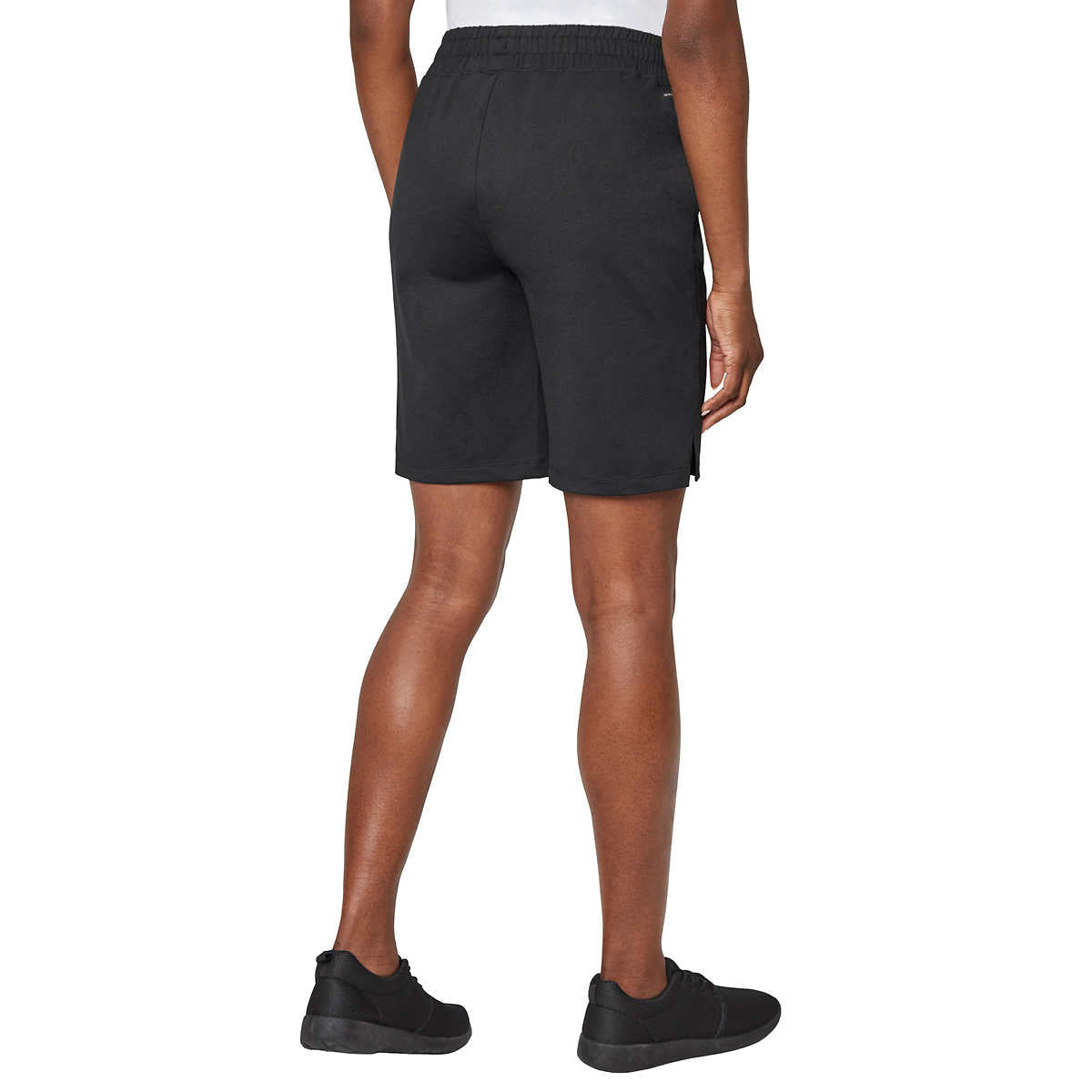 Mondetta Women's Active Performance Elastic Waist Soft Casual Bermuda Shorts