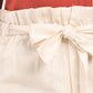1.STATE Women's Plus Linen Blend High Rise Paperbag Waist Shorts