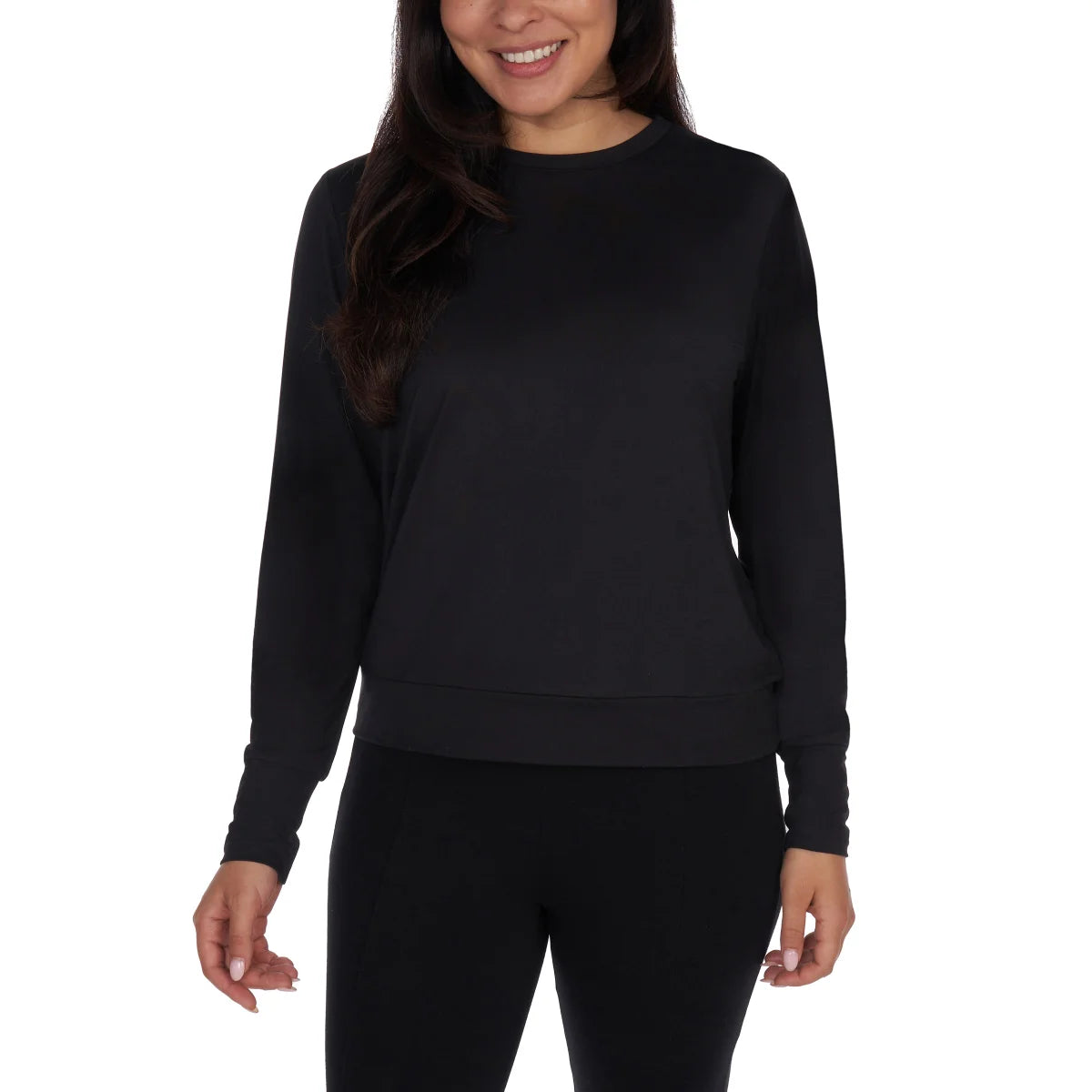 Lukka Lux Women's 2-Pack Moisture Wicking Long Sleeve Sweatshirt Active Top