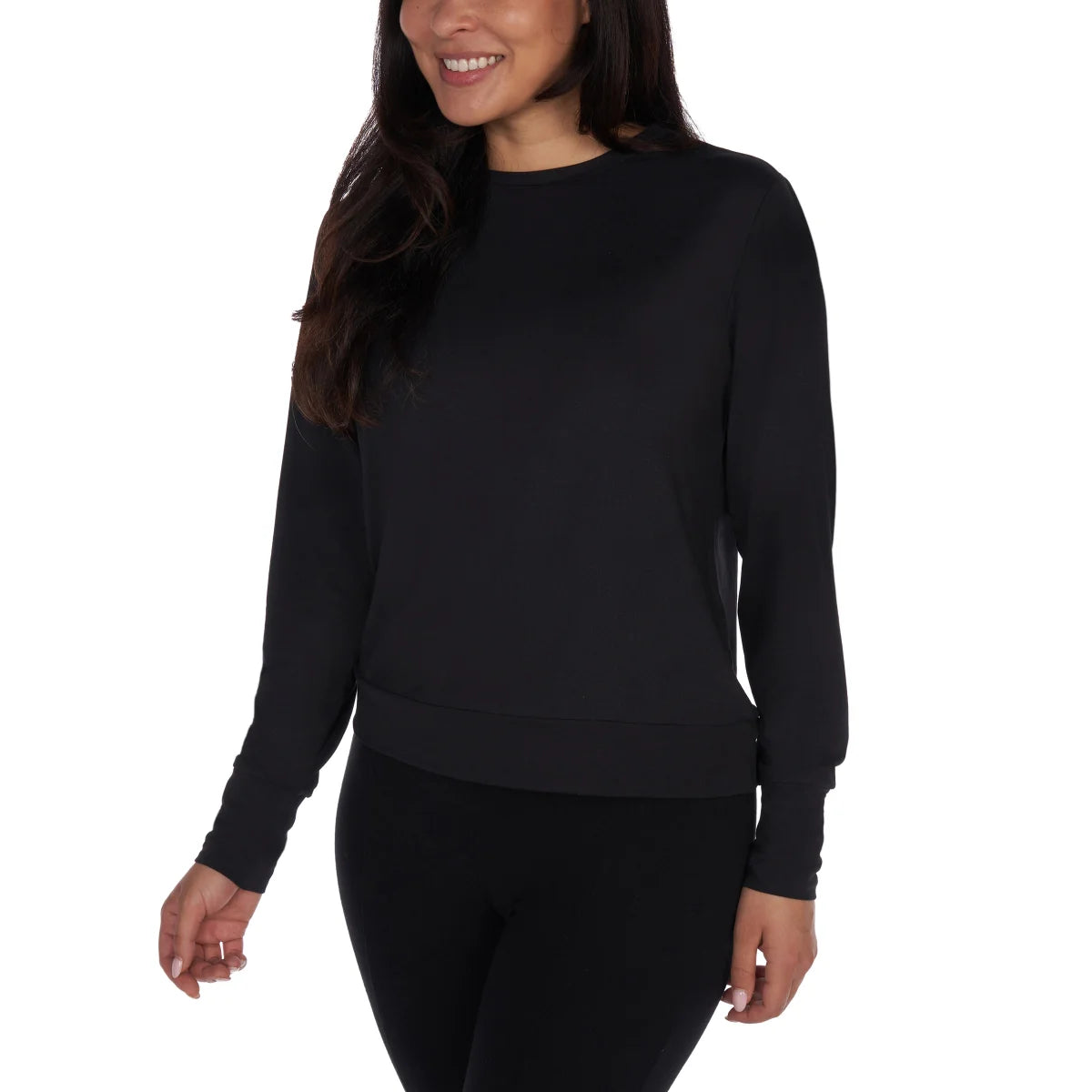 Lukka Lux Women's 2-Pack Moisture Wicking Long Sleeve Sweatshirt Active Top