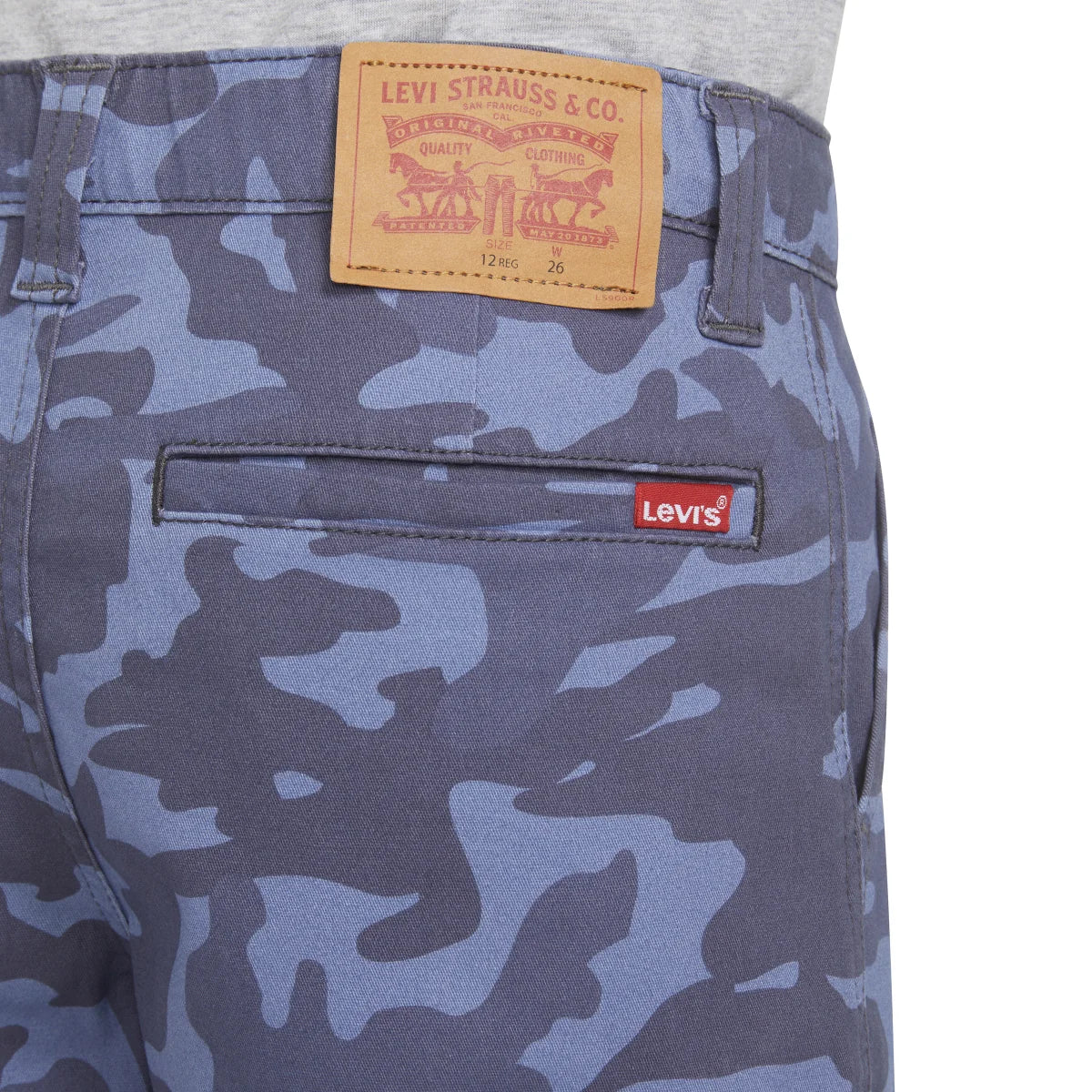 Levi's Youth Boys Camo Print Cotton Blend Cargo Shorts