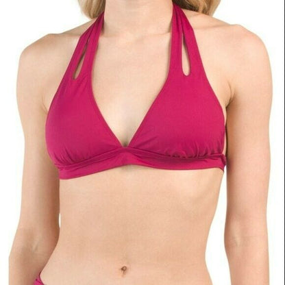 LA BLANCA Women's Island Halter Cutout Bikini Swimsuit Top