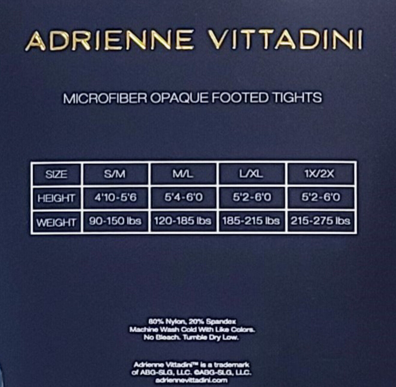 Adrienne Vittadini Women's 2-Pack Basic Microfiber Footed Tights