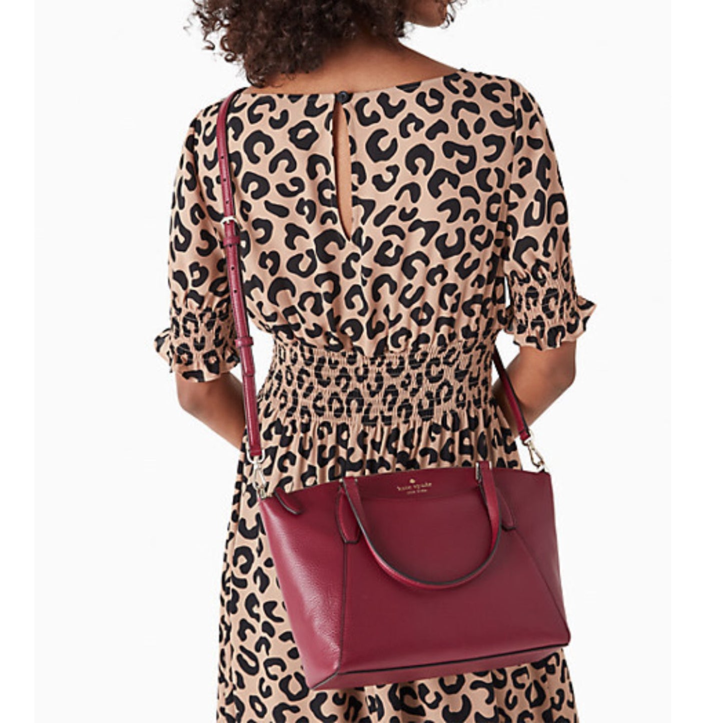 Kate Spade Women's Monica Leather Satchel Crossbody Bag