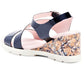 PUCHE Women's Spain Patent Leather Cork Wedge Sandals