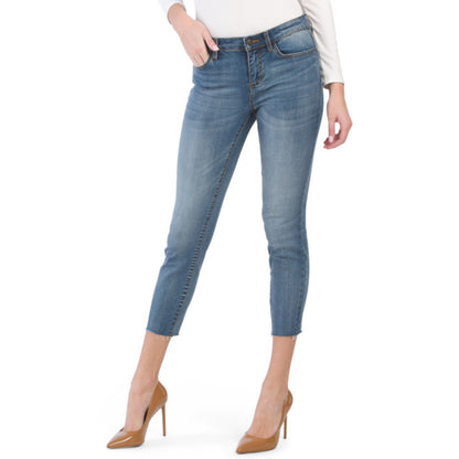 Buffalo David Bitton Women's Faith Raw Cuff Cropped Skinny Jeans