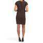 VERTIGO Paris Women's Short Sleeve Abstract Print Knit Mini Dress