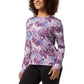 32 Degrees Women's  Palm Leaf Print Tee UPF 50+ Protection Long Sleeve Sun T-Shirt