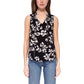 B Collections by Bobeau Women's Floral Print Lightweight Sleeveless Top Blouse