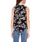 B Collections by Bobeau Women's Floral Print Lightweight Sleeveless Top Blouse