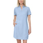 Legendary Outfitters Women's Cotton Blend Quarter Zip Casual Mini Dress