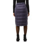 Aventure Women's Quilted Side Zippers Winter Down Insulated Midi Skirt