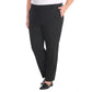 Hilary Radley Women's High Rise Tummy Control Pintuck Pull-On Slim Dress Pants