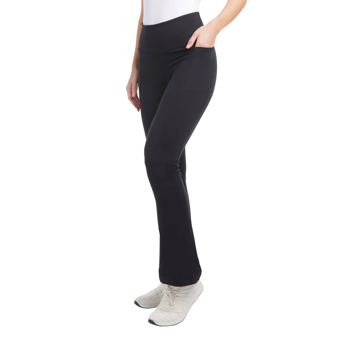 Jockey Women's High Rise Moisture Wicking  Flare Yoga Pants