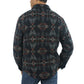 Jachs Men's Aztec Sherpa Lined Wool Blend Button Closure Shirt Jacket