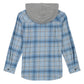 Quiksilver Youth Boys 8-16 Cotton Flannel Fleece Hood Button Up Shirt Jacket