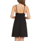 Flora Nikrooz Women's 2-Pack V-Neck Lightweight Soft Lace Trim Chemise
