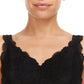 Flora Nikrooz Women's 2-Pack V-Neck Lightweight Soft Lace Trim Chemise
