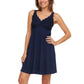 Flora Nikrooz Women's 2-Pack V-Neck Lightweight Soft Lace Trim Chemise