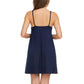 Flora Nikrooz Women's 2-Pack V-Neck Lightweight Soft Lace Trim Chemise