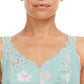 Flora Nikrooz Women's 2-Pack V-Neck Lightweight Soft Lace Trim Chemise