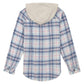 Roxy Youth Girls Flannel Plaid Button Down Hoodie