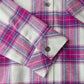 Roxy Youth Girls Flannel Plaid Button Down Hoodie