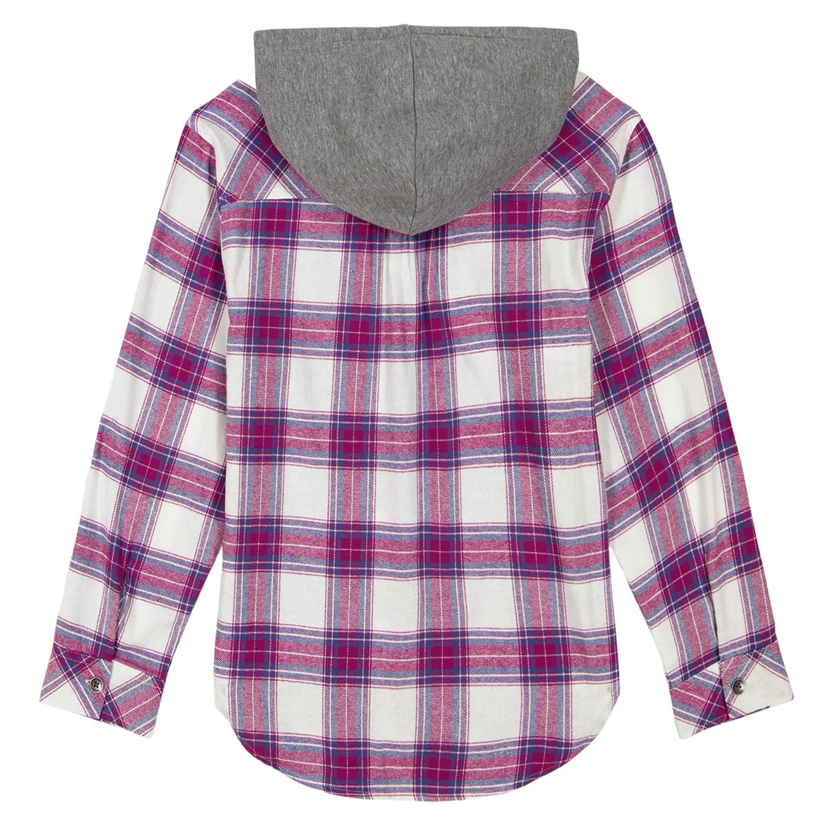 Roxy Youth Girls Flannel Plaid Button Down Hoodie