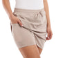 Elle Sport Women's Inner Shorts with Pockets Lightweight Activewear Skort