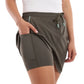 Elle Sport Women's Inner Shorts with Pockets Lightweight Activewear Skort