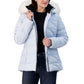 Nautica Women's Faux Fur Trim Water Resistant Hooded Puffer Jacket