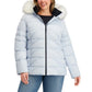 Nautica Women's Faux Fur Trim Water Resistant Hooded Puffer Jacket