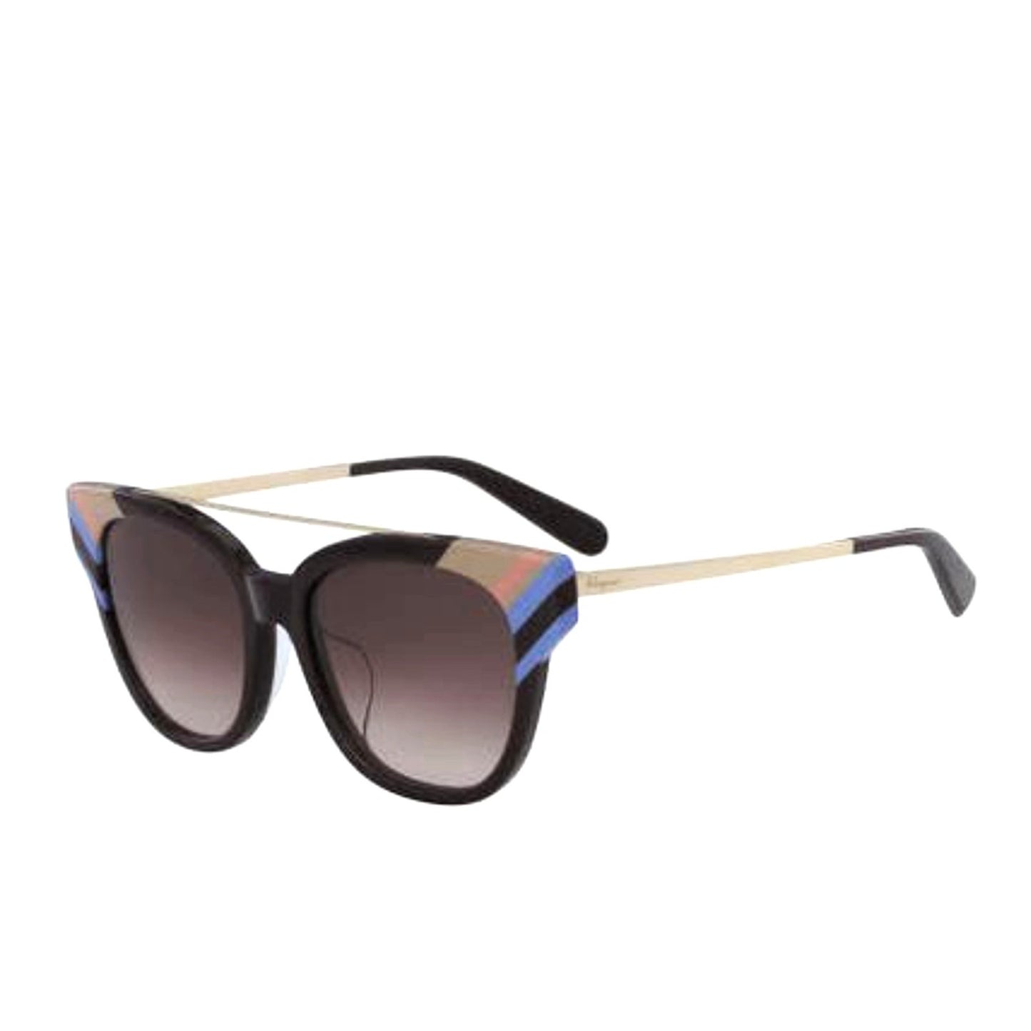 Salvatore Ferragamo Women's Stripe Square Sunglasses