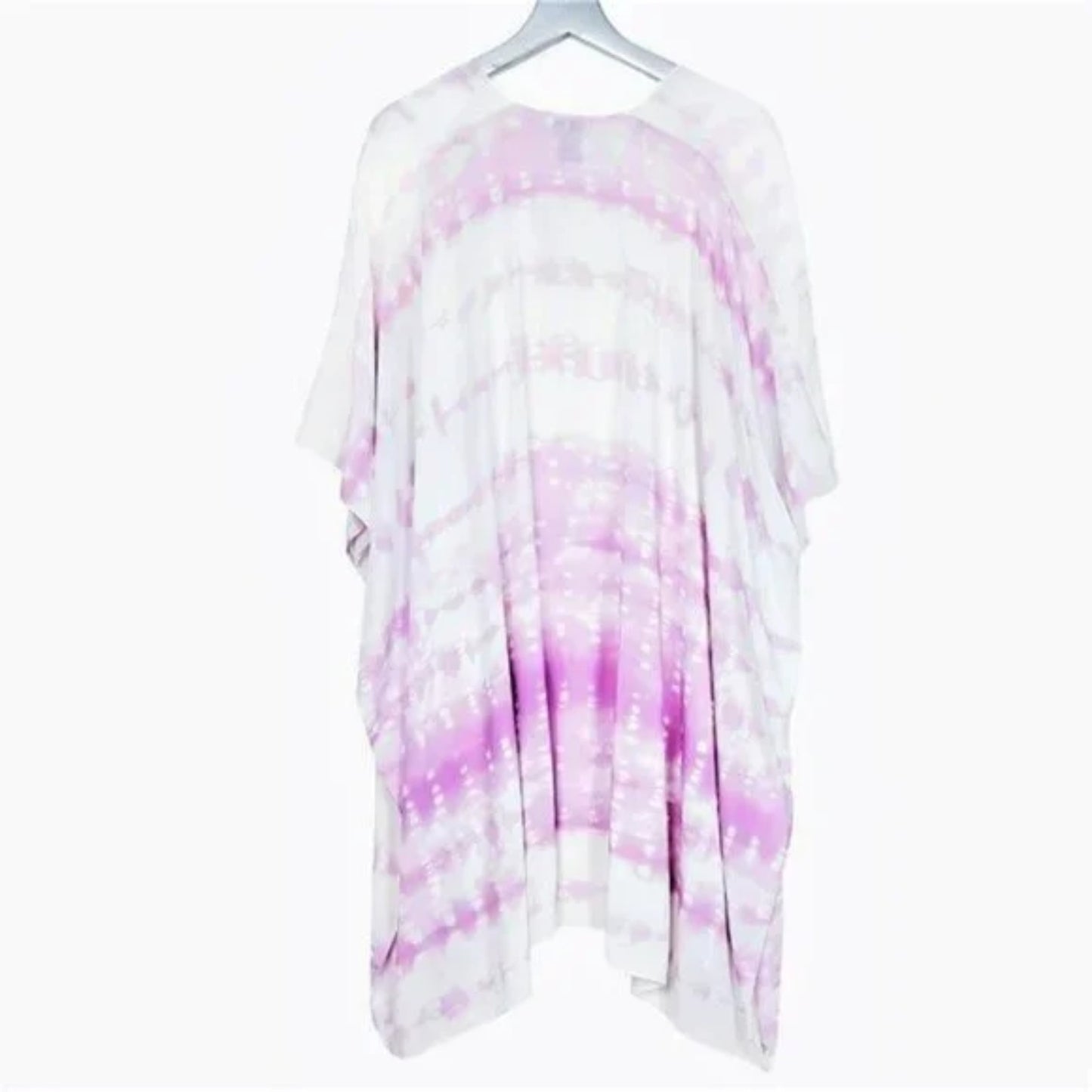 Steve Madden Women's Tie Dye Print Lightweight Kimono Top Cover-up